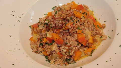 Risotto mit bunden Gemüse